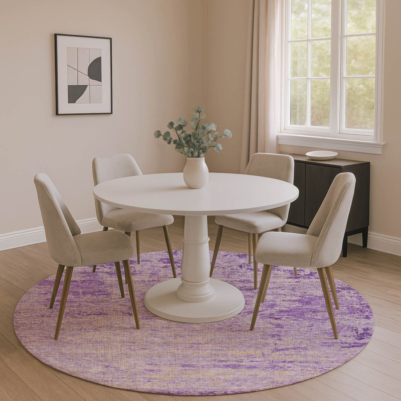 Premium Machine Washable Jakiyra AMF1901 Modern Rug, Round 8'