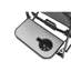Chaise de camping portable avec table d'appoint - Réalisateurs surdimensionnés robustes pour la pêche, la plage, le pique-nique sur la pelouse, le pique-nique gris et la pêche-121098083