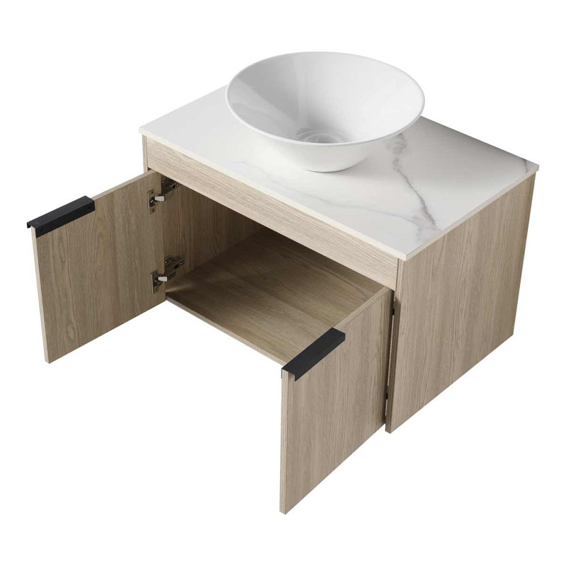 Ensemble de meuble-lavabo mural simple 30 po Gillender