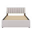 Lit plateforme tapissier avec lit gigogne-650021526