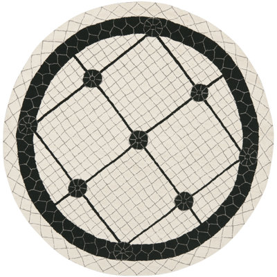 Wykoff Hand Hooked Cotton Pile Geometric Rug