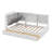 Twin Size Multiple Bed Frame With 2 Drawers-2131212282