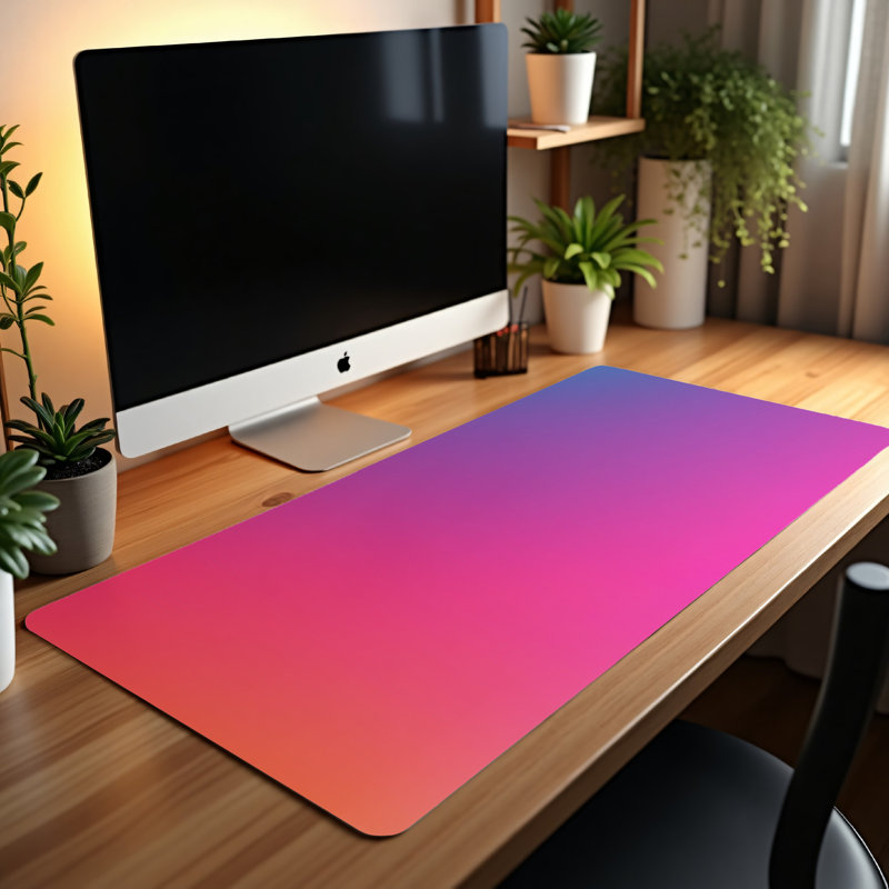 Polyester Desk Pad, 14.4x12.1