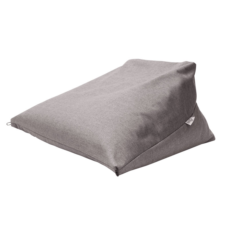 Standard Outdoor Friendly Bean Bag Chair For Bedroom, Gray Linen