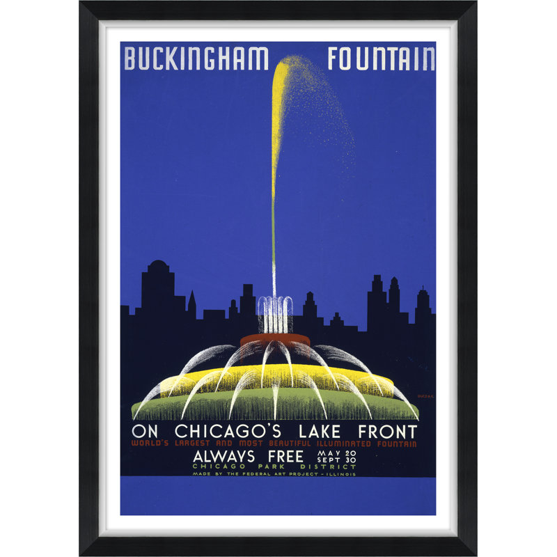 Buckingham Fountain Giclee Print