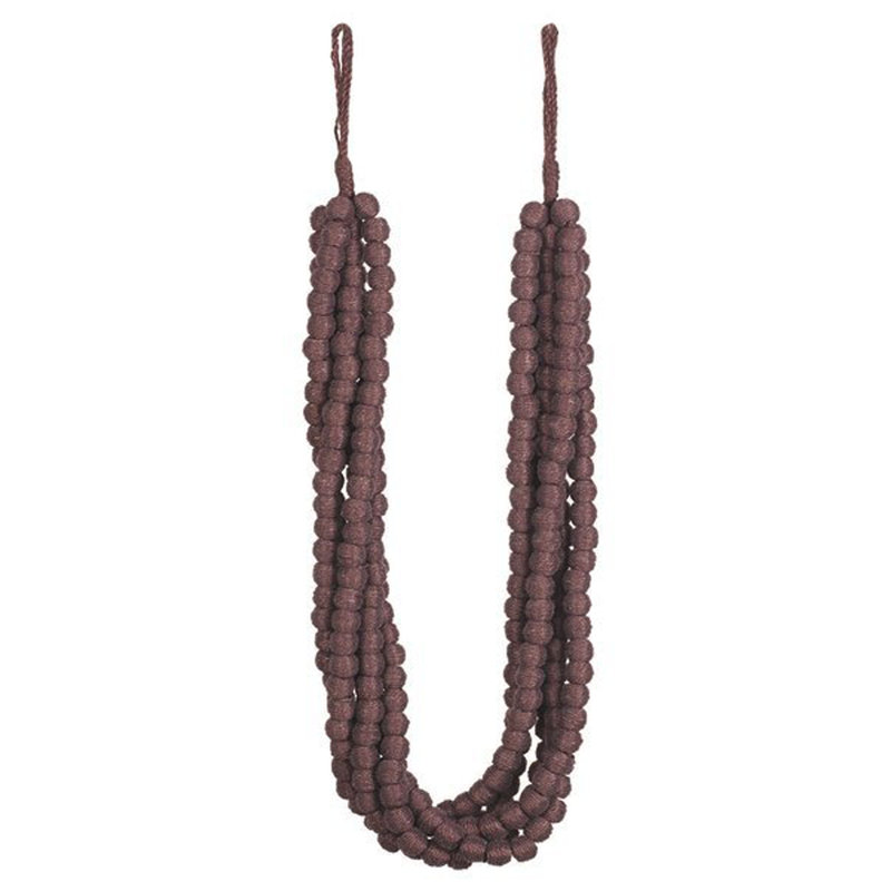 Chika 40% Abaca, 40% Jute, 20% Rayon 3'' Curtain Tieback, Coffee