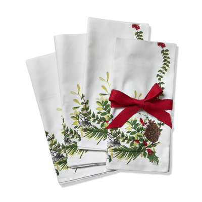 Winter Sprig Napkin S/4