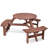 Kristian Round Outdoor Picnic Table Yes , 66.9 " W 66.9 " D