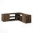 Rustic Antique Walnut TV Stand, 47.2 x 49.2 x 15.7 inches | 100% Melamine Coated Particle Board, Thickness: 0.7 inches | Numerous Shelves, Wall-Mountable Design, Perfect for Living Room & Entertainment Spaces-108051038