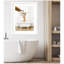 «Mother and Baby Giraffe in Traditional Vintage Bathaign» par Amy Peterson, reproduction d'art encadrée