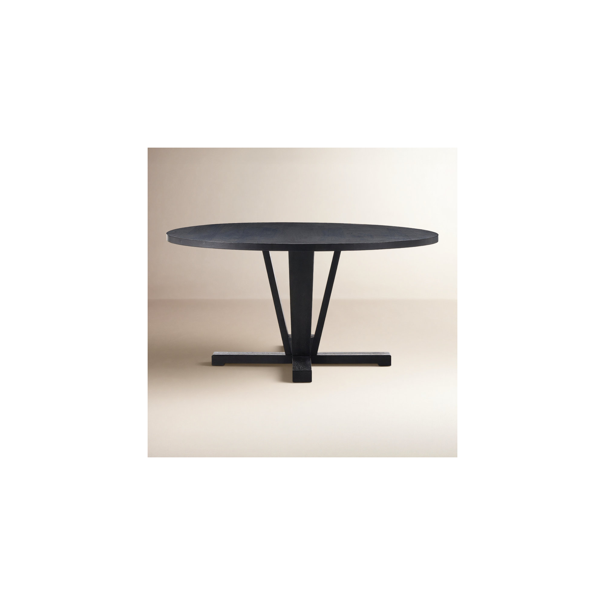Darryn 60'' Round Dining Table, 30" H x 60" W x 60" L, Flint Black