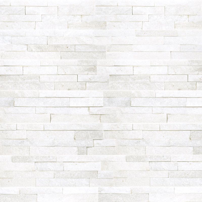 Stonecrest 4.5 in. x 16 in. Mini Split Face Natural Stone Ledger Panel Wall Tile, Auric White