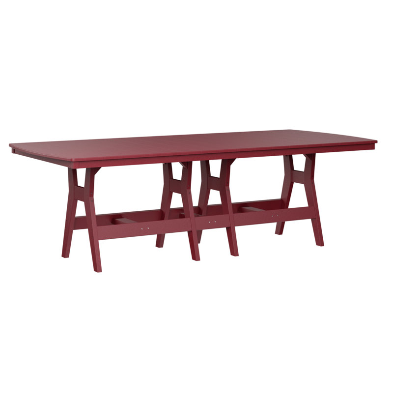Table rectangulaire à hauteur de comptoir 96 po Berlin, Rouge écarlate