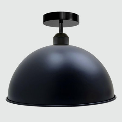 Flush Mount Ceiling Light Fixture Metal Dome Ceiling Mount E26 Holder Easy Fit for Kitchen Bedroom Entryway Living Room