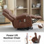 Fauteuil inclinable Power Lift avec chauffage, massage et port USB-295139954