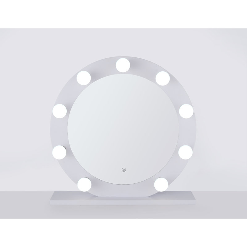 Miroir de salle de bain/meuble-lavabo lumineux Syn, Blanc