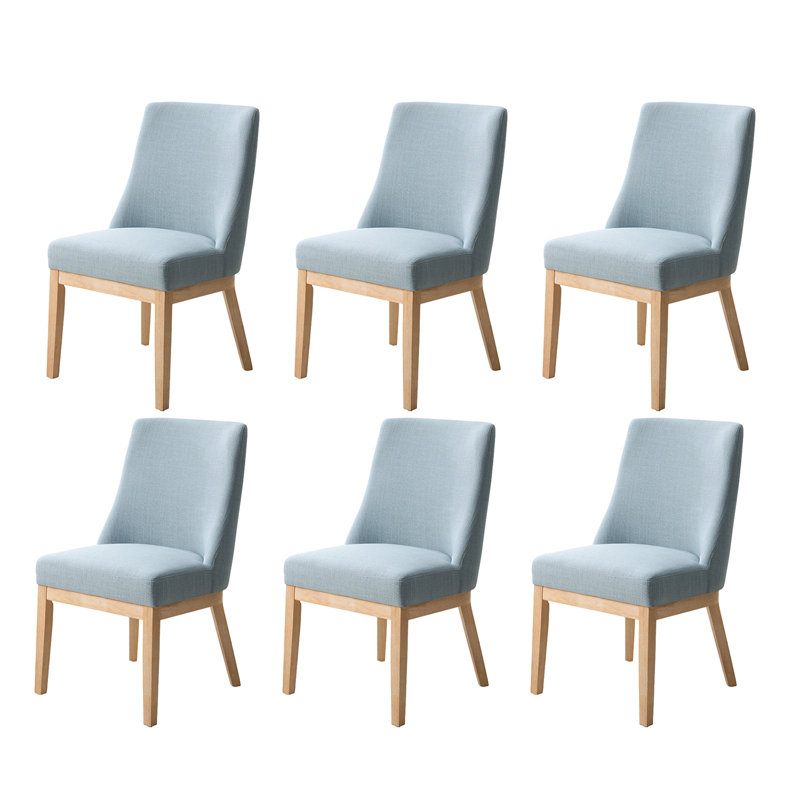 Chaise en bois massif Albertina Farmhouse, 6, Bleu
