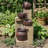 Laiqah Weather-Resistant Cascading Terra Bowl Contemporary Brown Polyresin Solar Water Fountain