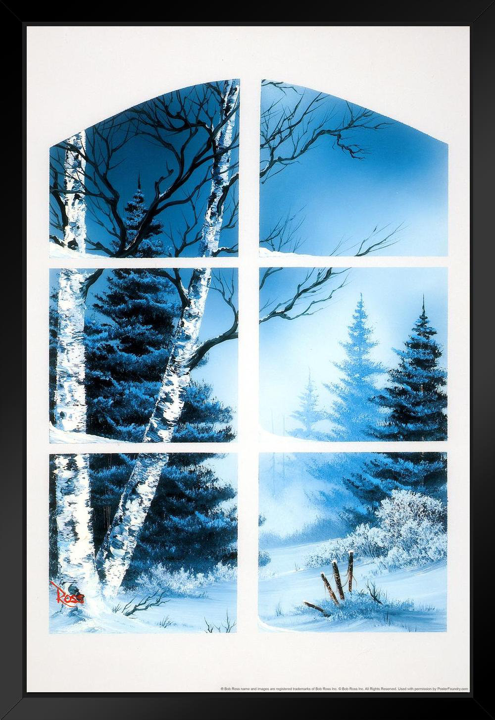 Loon Peak Bob Ross Through The Window Art Print Painting Bob Ross ...