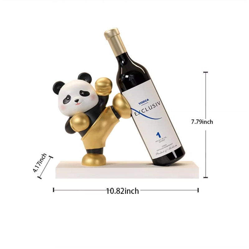 Kabel Tabletop Wine Bottle Rack Gold