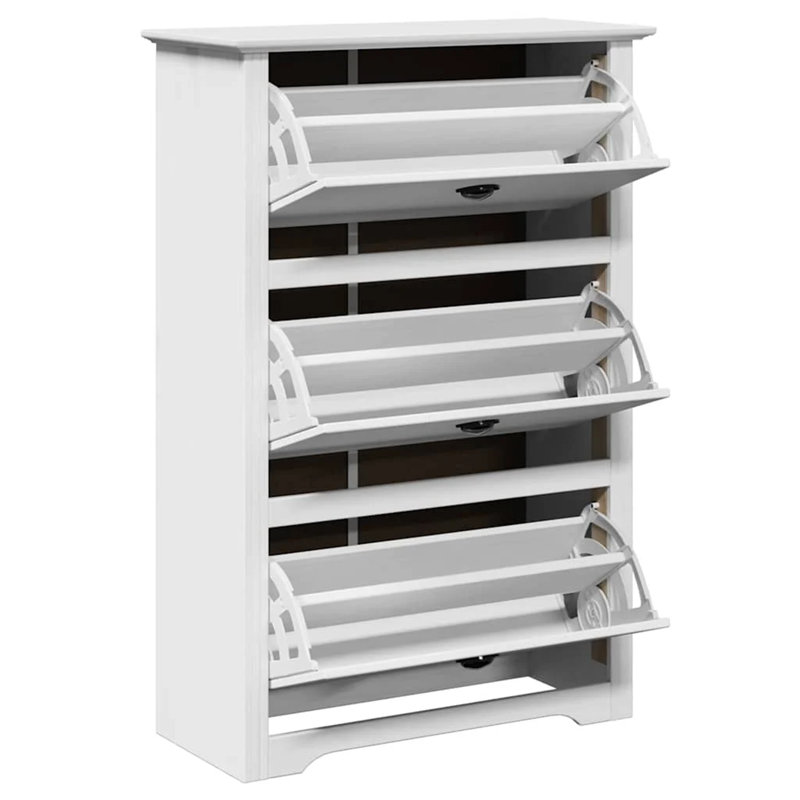 Genkei 6 Pair Shoe Storage Cabinet