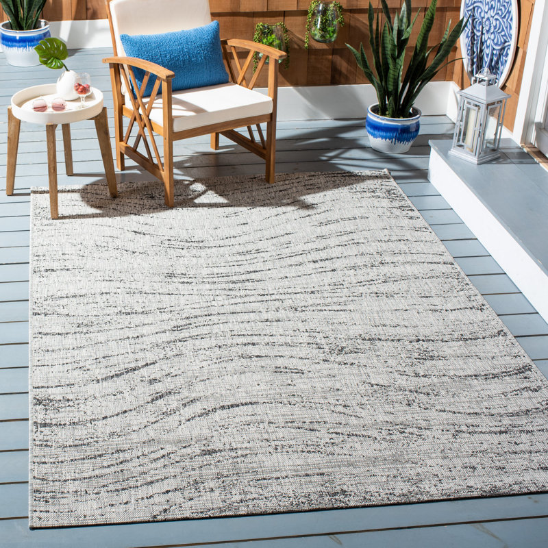 Moresby Performance Abstract Indoor/Outdoor Area Rug, Rectangle 4' X 5'7"