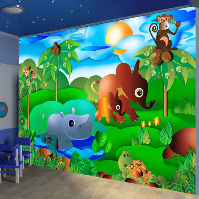 Animal Family 2.45m x 350cm Wallpaper