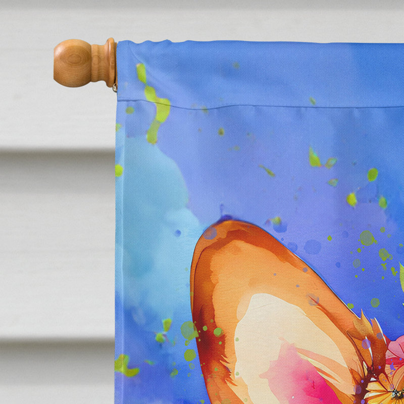 Drapeau de la maison Hippie Dawg, Corgi rose