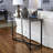 Ashwood Grain Console Table with Iron Base-40460464
