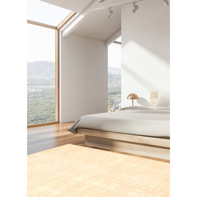 Tapis crème noué à la main