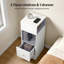 25cm W Manufactured Wood Bedside Table