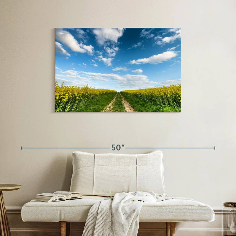 Alvord Flower Field Path, 26" H x 39" W