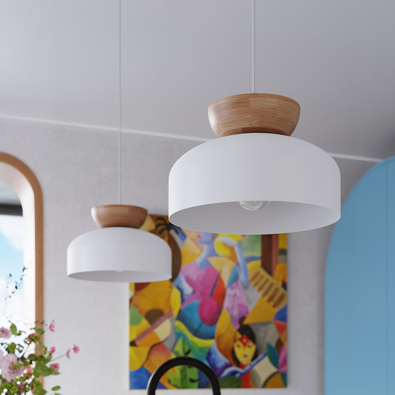 1 - Light Natural Pendant, White