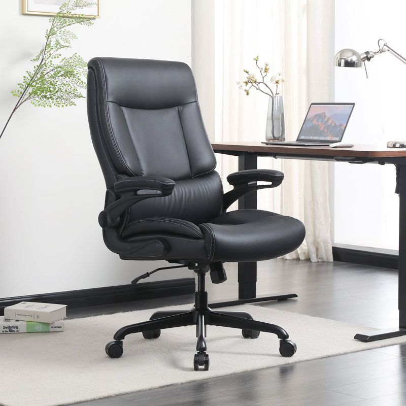 Fauteuil de direction ergonomique avec appui-tête Emmylia, Noir