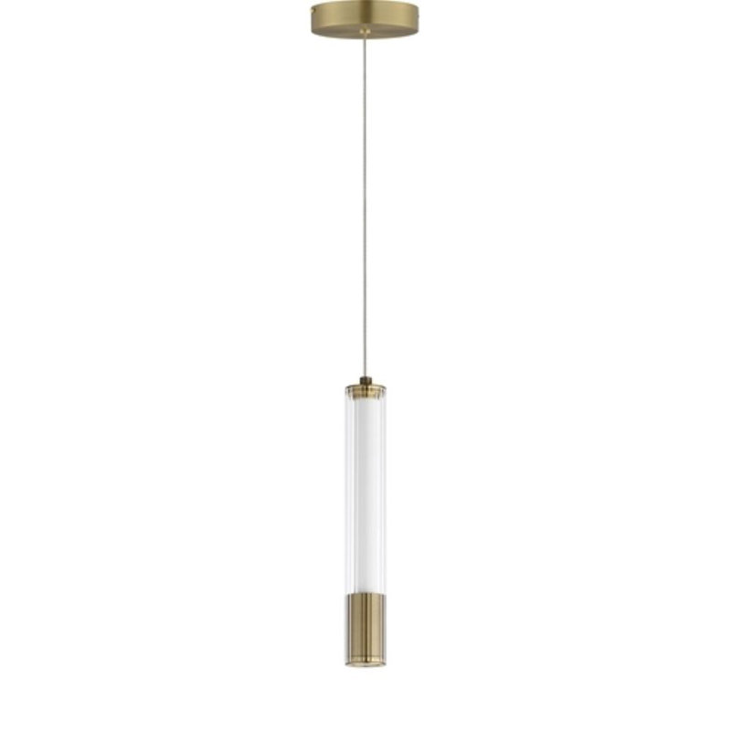 Luminaire suspendu Celine, Laiton vieilli naturel