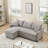 Igoris Corduroy Sectional Left Hand Facing-440233386-416425283