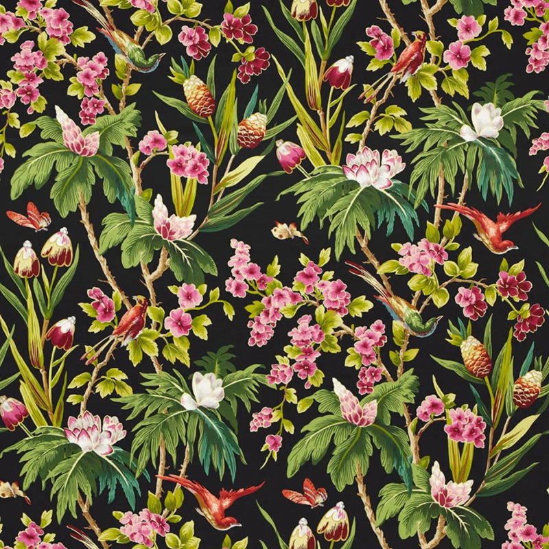 Seychelles Fabric, Noir
