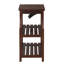 Table d'appoint espresso avec station d'alimentation USB