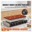 Mini-crêpière commerciale 1700W - Gril anti-adhésif à 50 cavités et Dorayaki avec contrôle de température double
