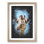 Chewing Giraffe - Framed Print-56842292-56842298