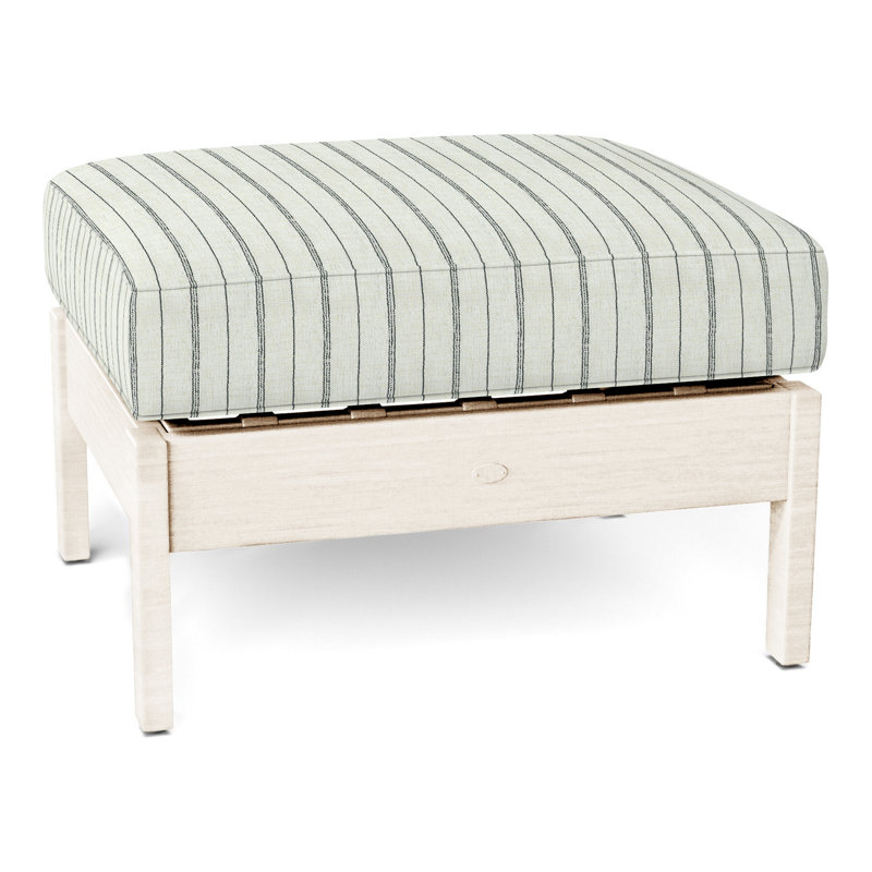 Repose-pieds Kennebunkport, Welt, Craie, Indigo Intermix