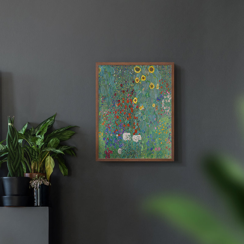 "Gustav Klimt xv" sur, Noyer, H 14 po x l 11 po