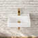 18'' x 12'' White Rectangular Ceramic Wall Mount Bathroom Sink with Faucet Hole