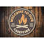 Enseigne de feu de camp en aluminium-58289452