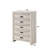 Velz Tall Dresser Chest, 5 Drawers, Finger Pull Handles, Wood-115686225