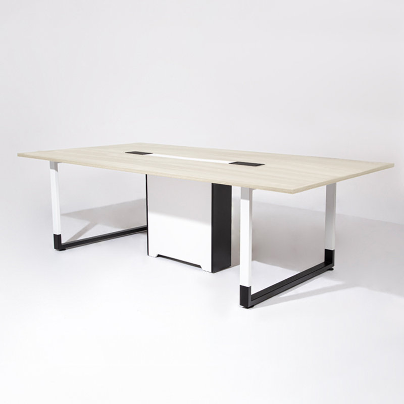Table de conférence rectangulaire, Chêne clair, H 29,53 po x L 94,49 po x l 47,24 po