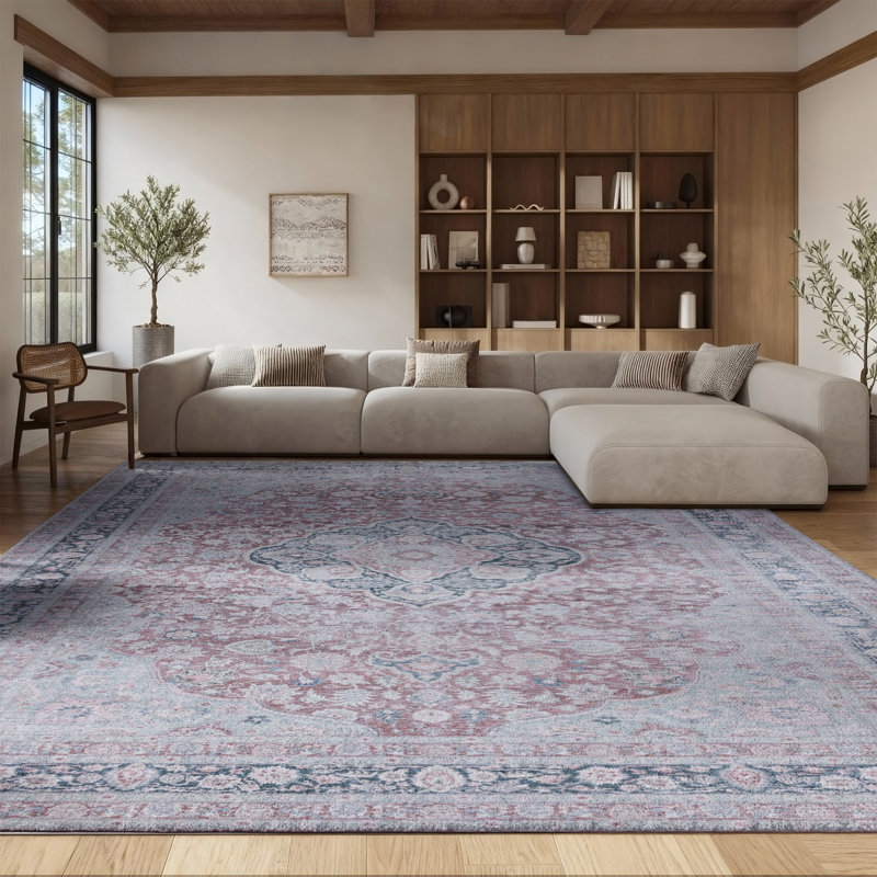 Tapis oriental rouille / sauge, Rectangle 8 pi x 10 pi
