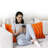 Faux Fur Throw Pillow-354792818