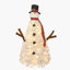 Arbre de Noël artificiel illuminé en forme de bonhomme de neige 4 pi avec 100 lumières