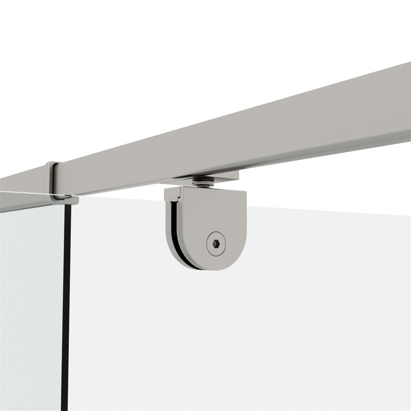 50-54" W X 71" H Piovt Swing Glass Shower Door,Pivot Frame Sliding Shower Door With 1/4"(6Mm) Clear SGCC Tempered Glass Finish Shower Doors,Reversible Installation